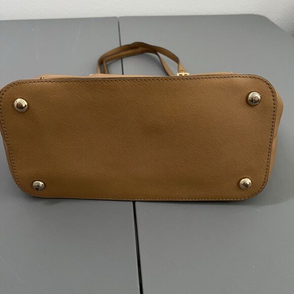 Michael Kors Jet Set Item Luggage Leather Tote Shoulder Bag Handbag Large Brfown - Picture 7 of 16